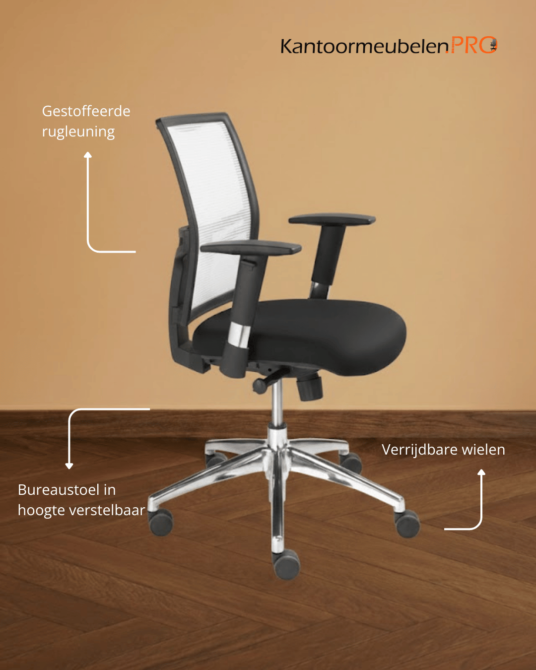 Bureaustoel Zwolle EN-1335 normering Bureaustoel Zwolle EN-1335 normering