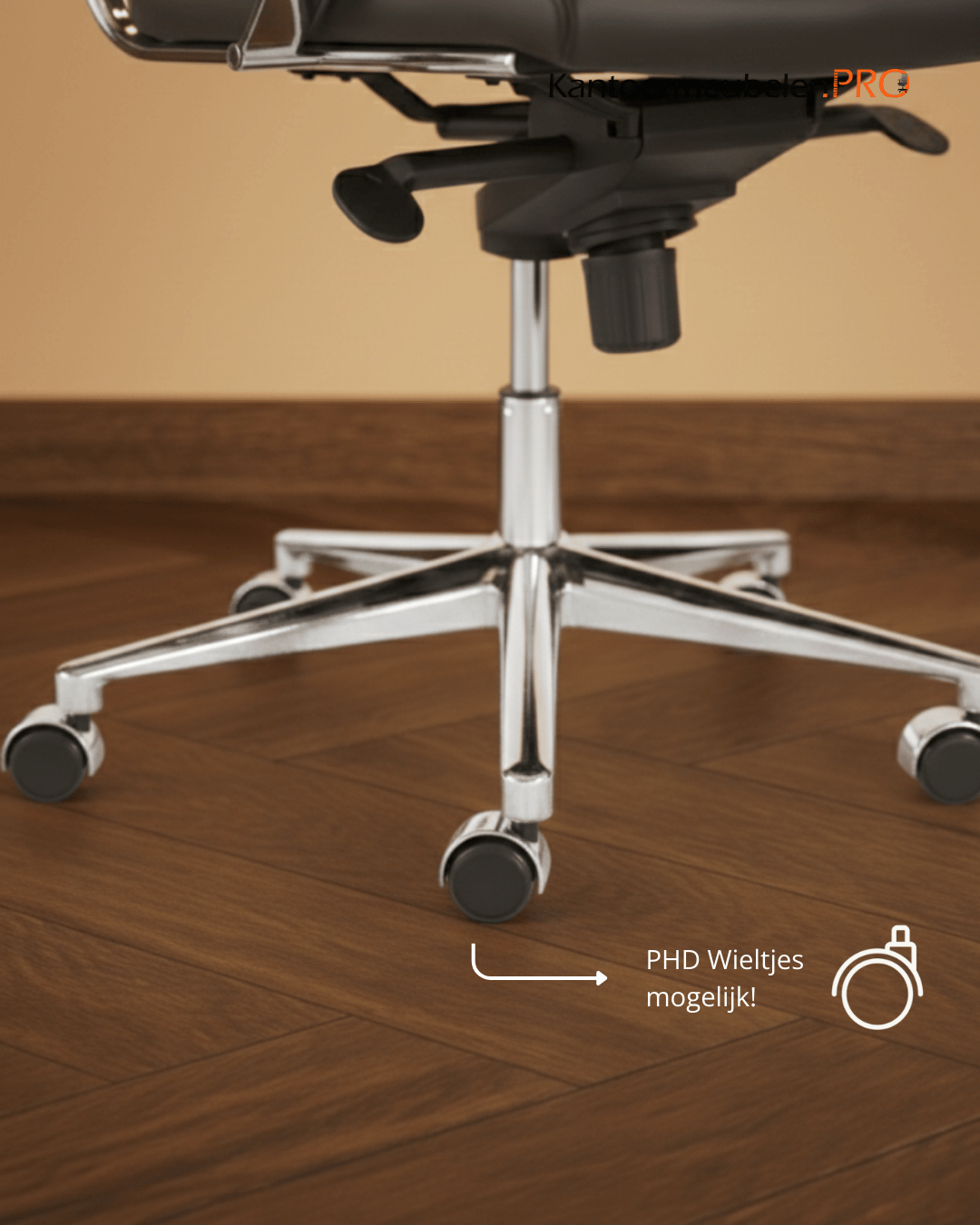 Design bureaustoel Zwart Design bureaustoel Zwart