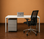 Luxe Bureau antraciet 140x80cm