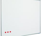 Whitebord Softline profiel 8mm, emailstaal wit-30x45 cm