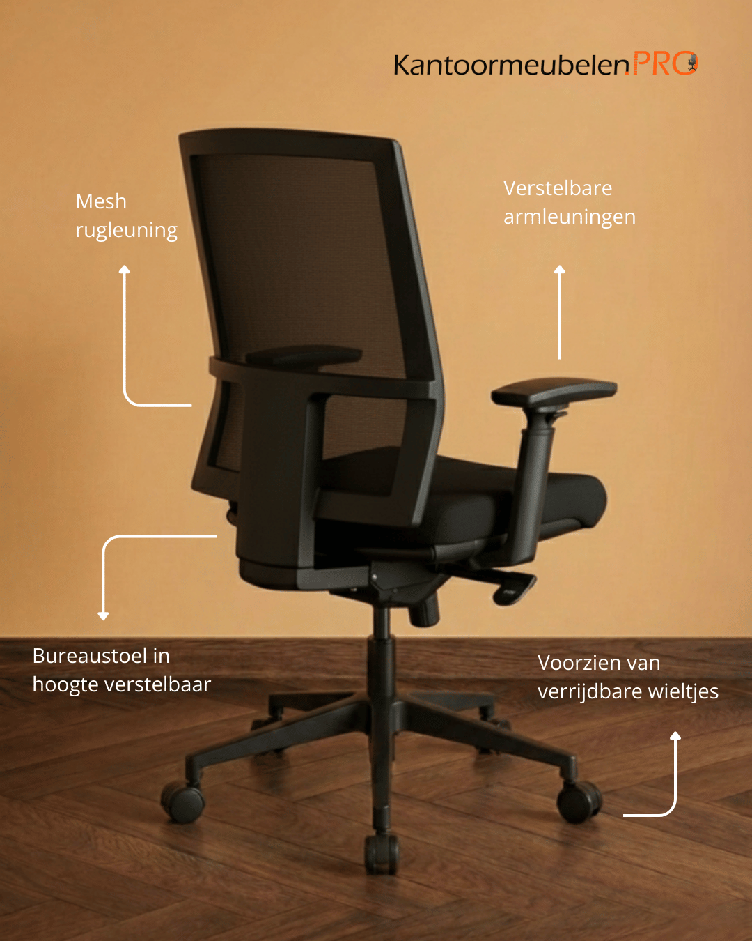 bureaustoel mesh met armleggers bureaustoel mesh met armleggers