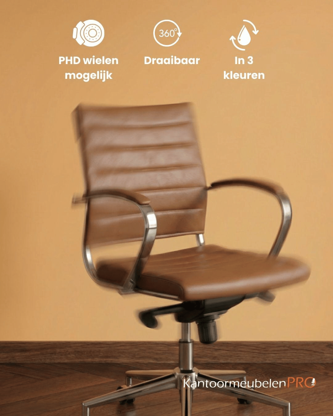 Design Bureaustoel bruin Design Bureaustoel bruin