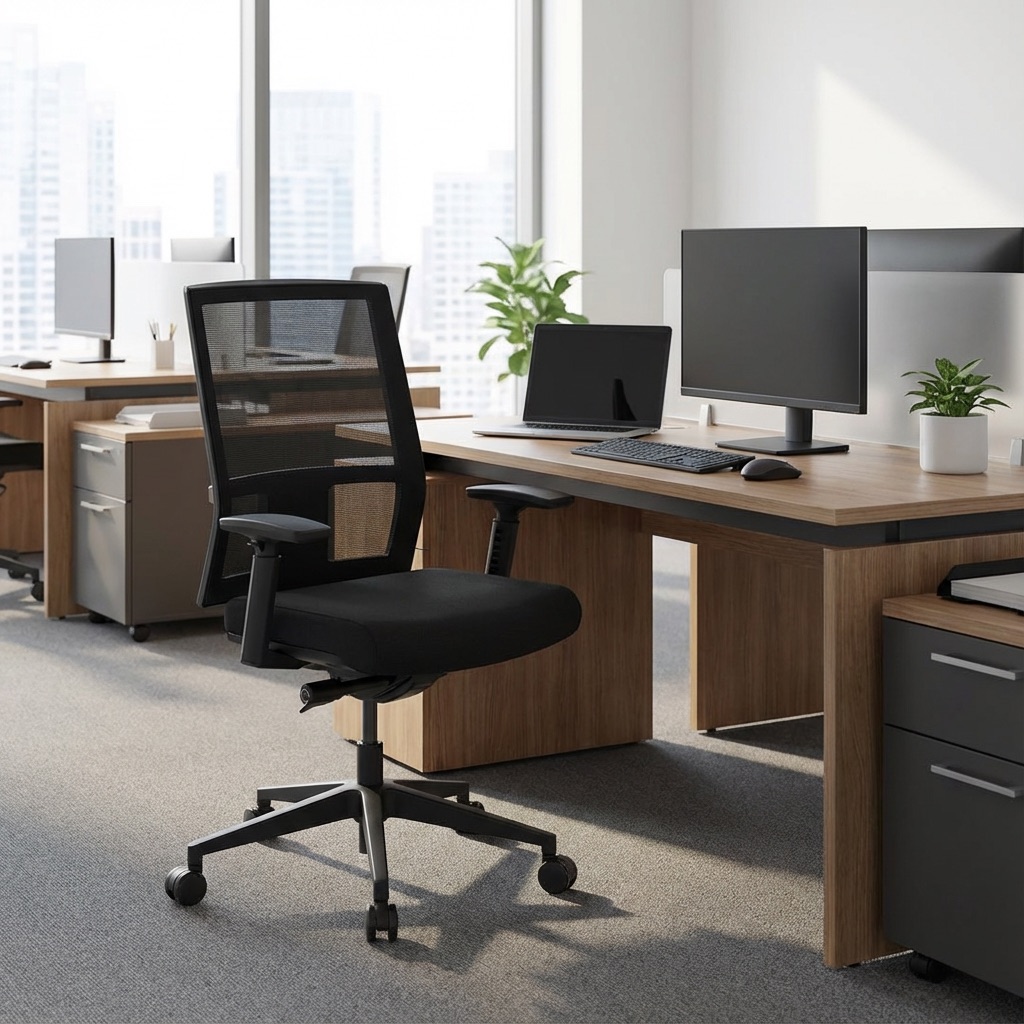 Bureaustoel 666MZ Mesh met armleggers kopen