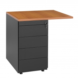 Standcontainer 4-laden (+pennenlade) + 80x60cm aanbouw