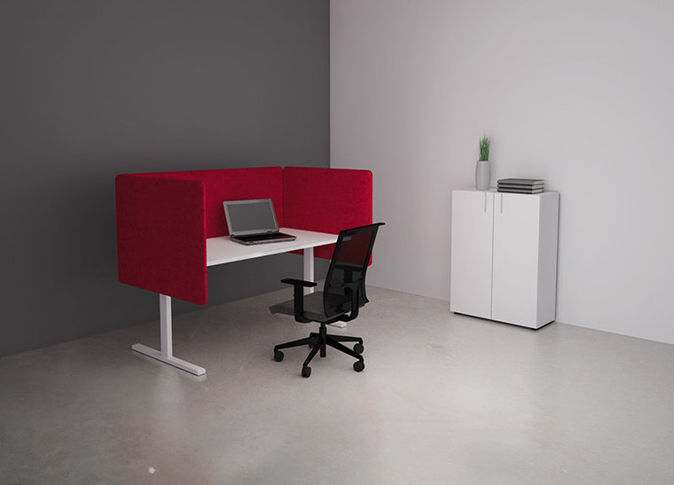 164258729 Bureau akoestische wand | 53cm hoogte
