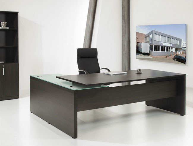 Directie Hoekbureau | 230x172cm | ladeblok rechts