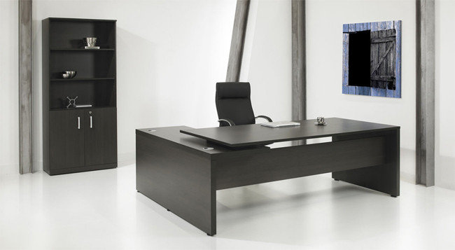 166869183 Directie Hoekbureau | 230x172cm | ladeblok rechts