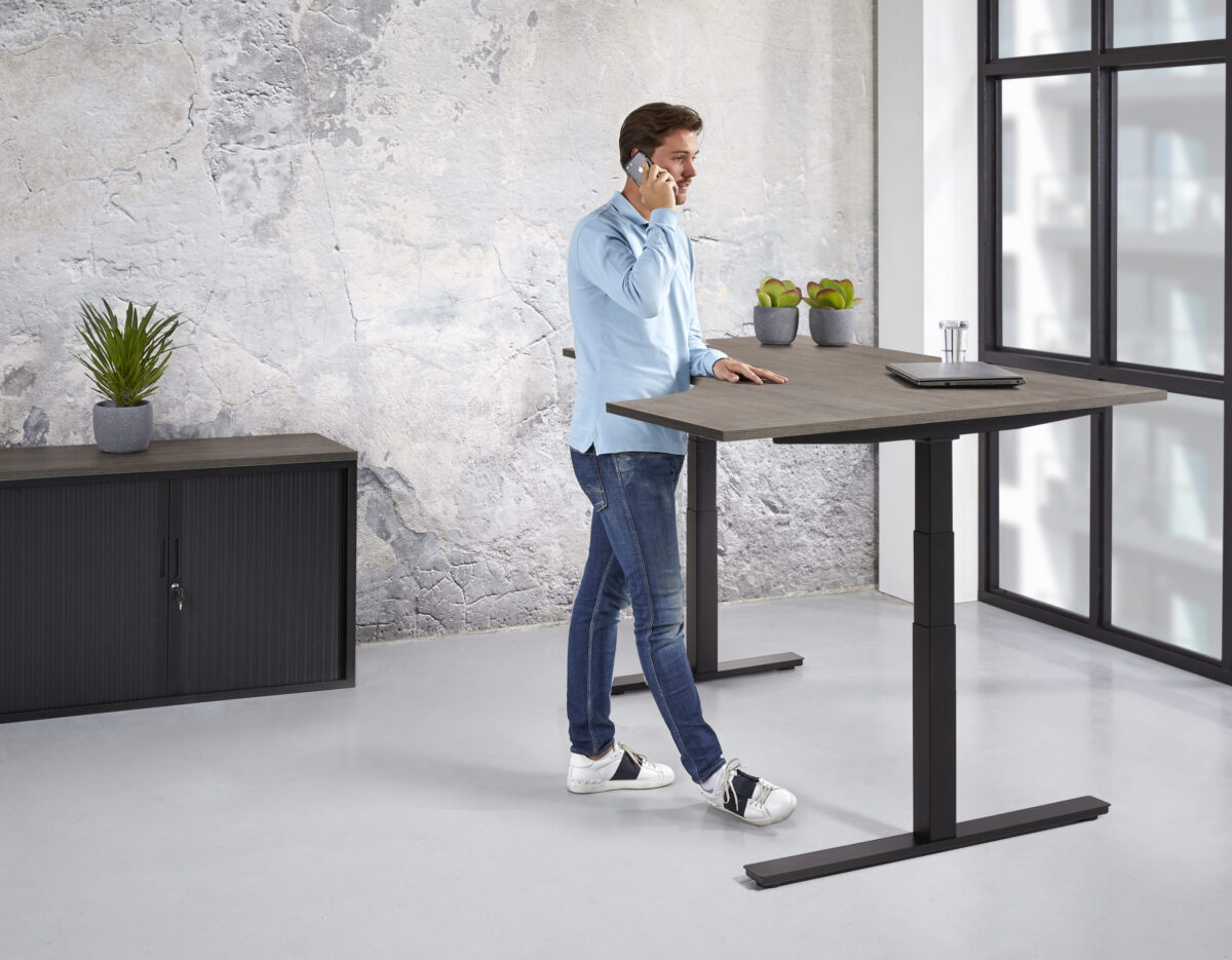 Elektrisch Wingbureau | 180x120cm Rechts | NEN-EN527