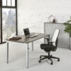 Bladkleur-Antraciet-Onderstel-Aluminium-Slingerbureau luxe-slinger-bureau
