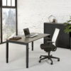 Bladkleur-Antraciet-Onderstel-Zwart-Slingerbureau luxe-slinger-bureau