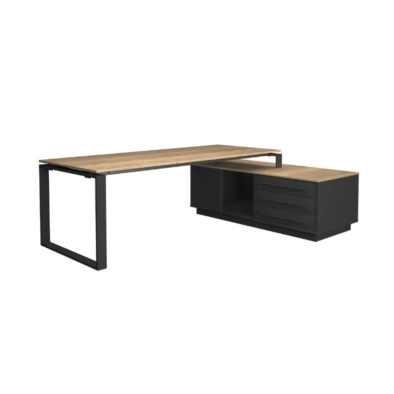 Directie hoekbureau CUBE | 224x180cm | Rechts
