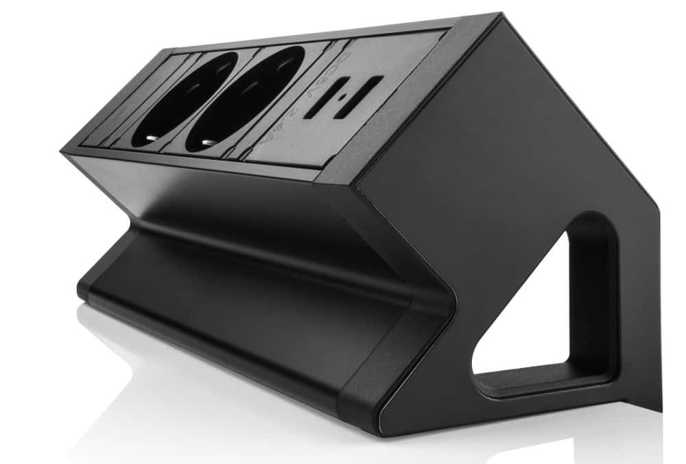 Opbouwmodule-|-2x stroompunt-1x-USB-A-1x-USB-C