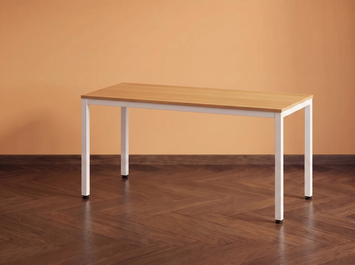 kantoortafel met wit onderstel