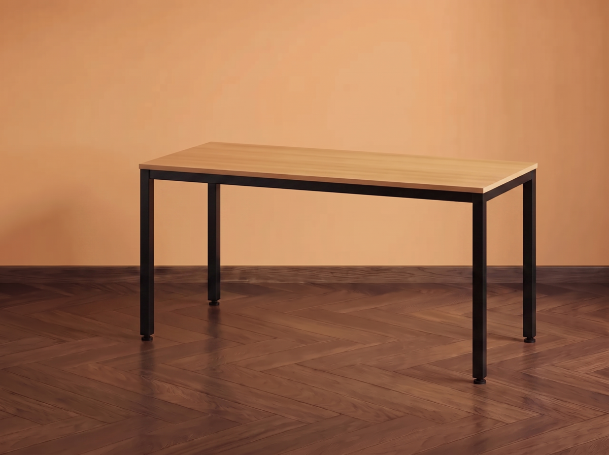 kantoortafel met zwart onderstel