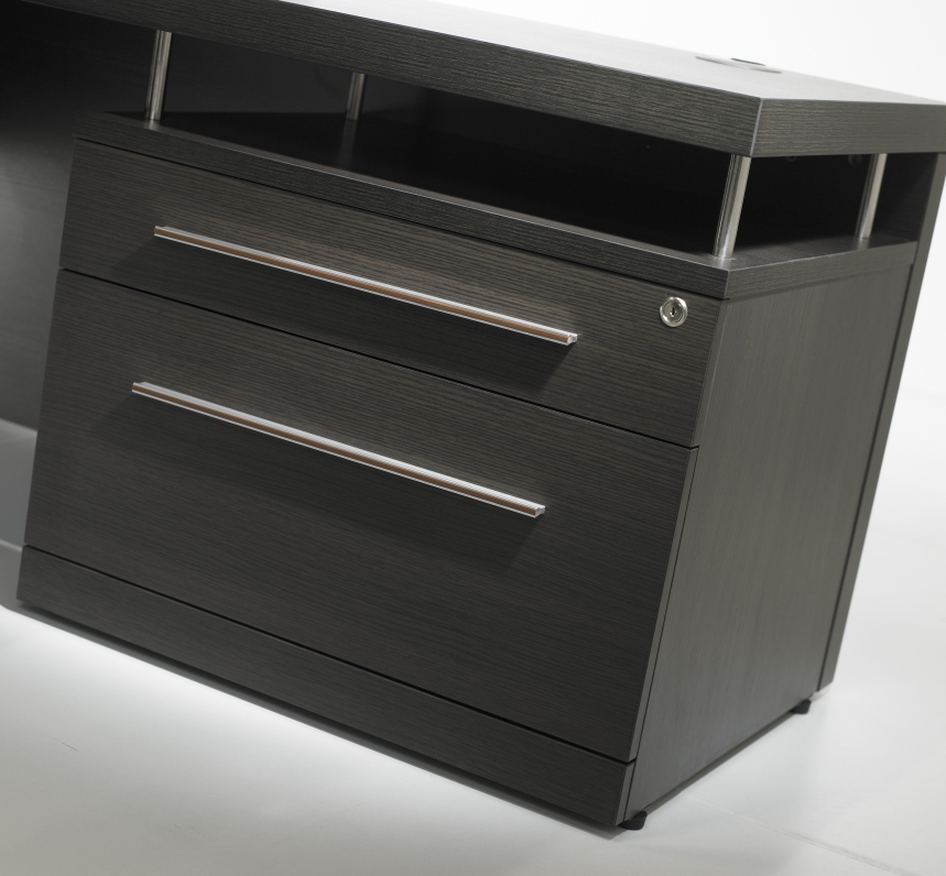 ladeblok-directiebureau Directie Hoekbureau | 230x172cm | ladeblok rechts