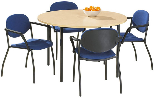 Luxe vergadertafel 120cm dia