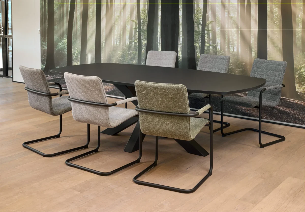 maxtrix-zwart-240-ovale-tafel Maxtrix-Vergadertafel-240x120cm-|-Zwart