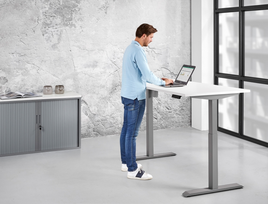 Elektrisch Zit/Sta Bureau KT Budget | 120x80cm