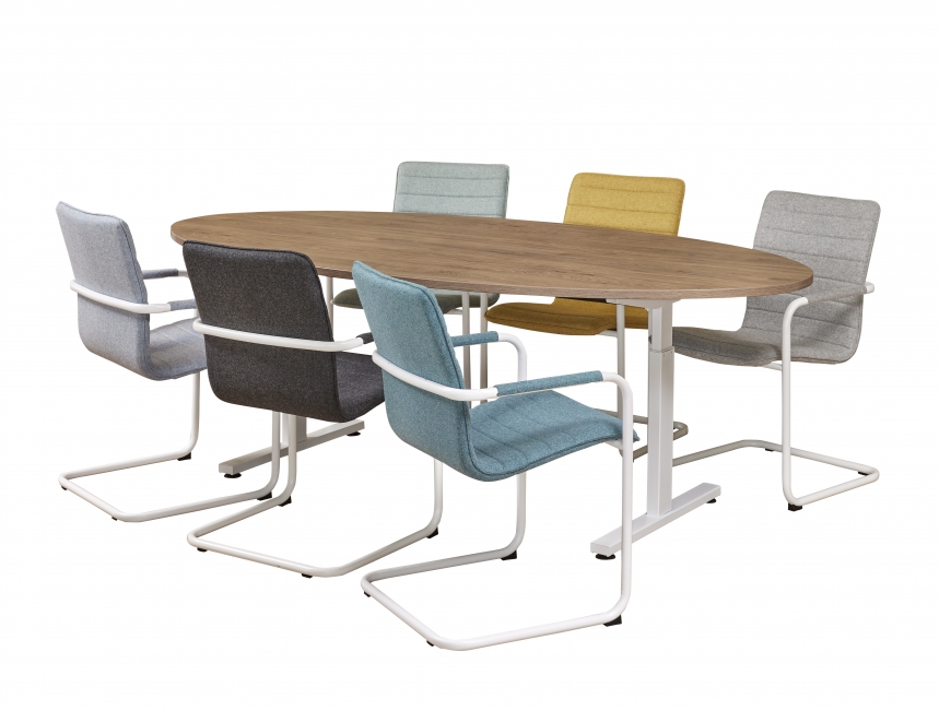 Basic Vergadertafel Ellips 220x110