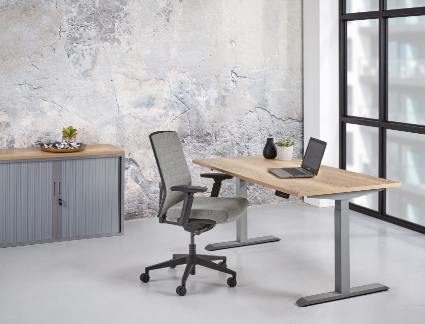 Elektrisch Zit/Sta Bureau KT Budget | 140x80cm