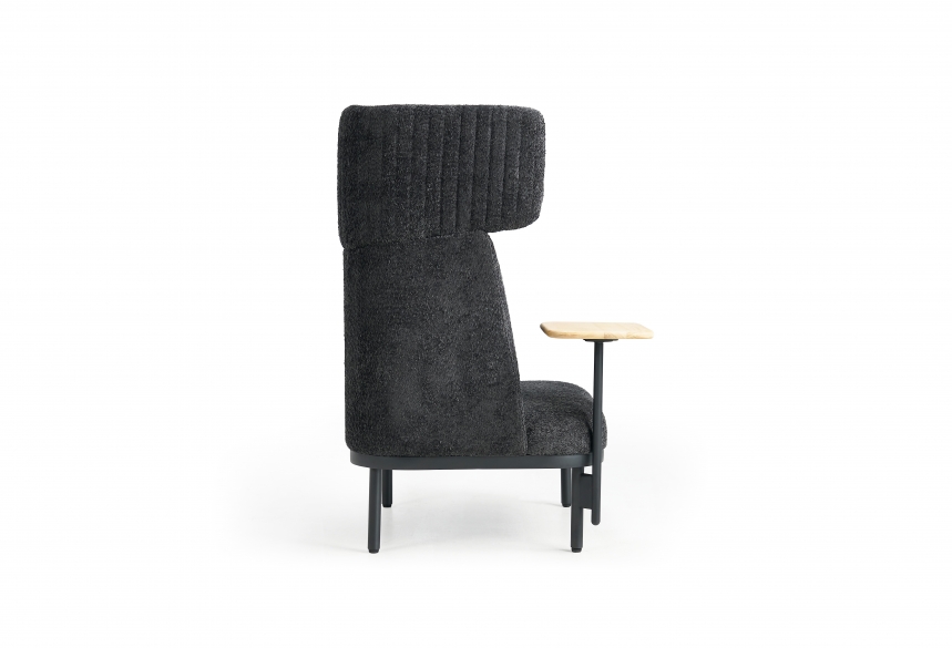 Akoestische loungebank 1-zits Wales | Zwart