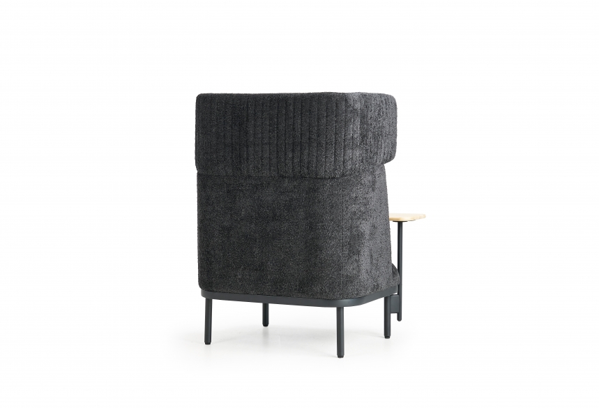 Akoestische loungebank 1-zits Wales | Zwart