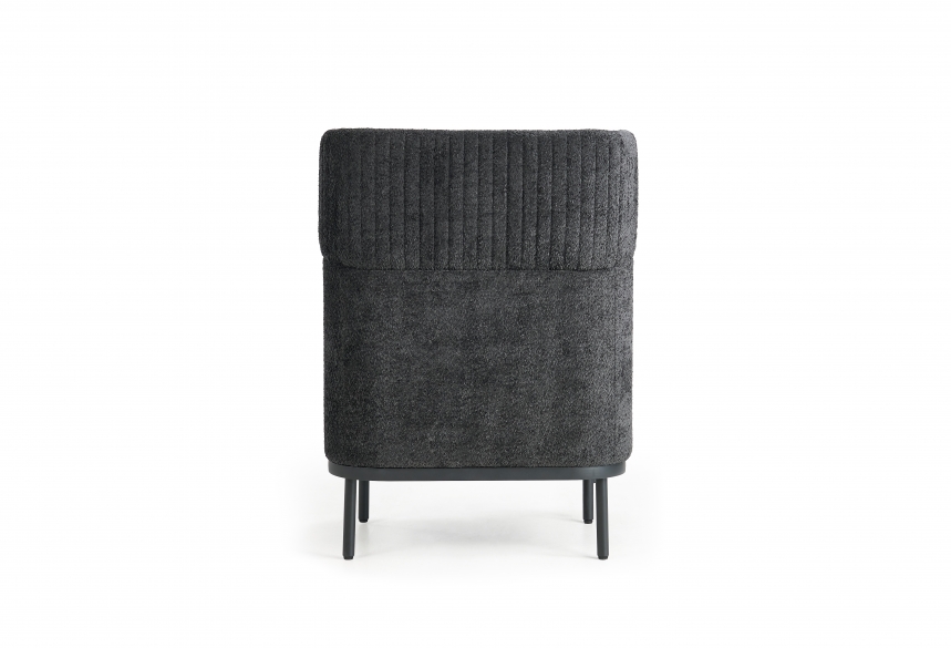 Akoestische loungebank 1-zits Wales | Zwart