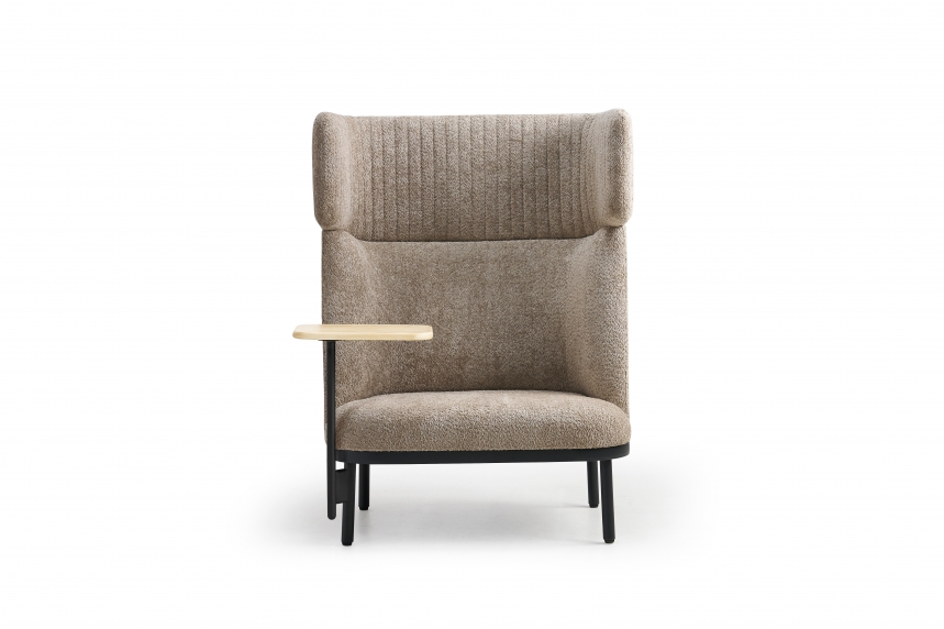 Akoestische loungebank 1-zits Wales | Beige