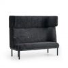 Akoestische loungebank 2-zits Wales | Zwart