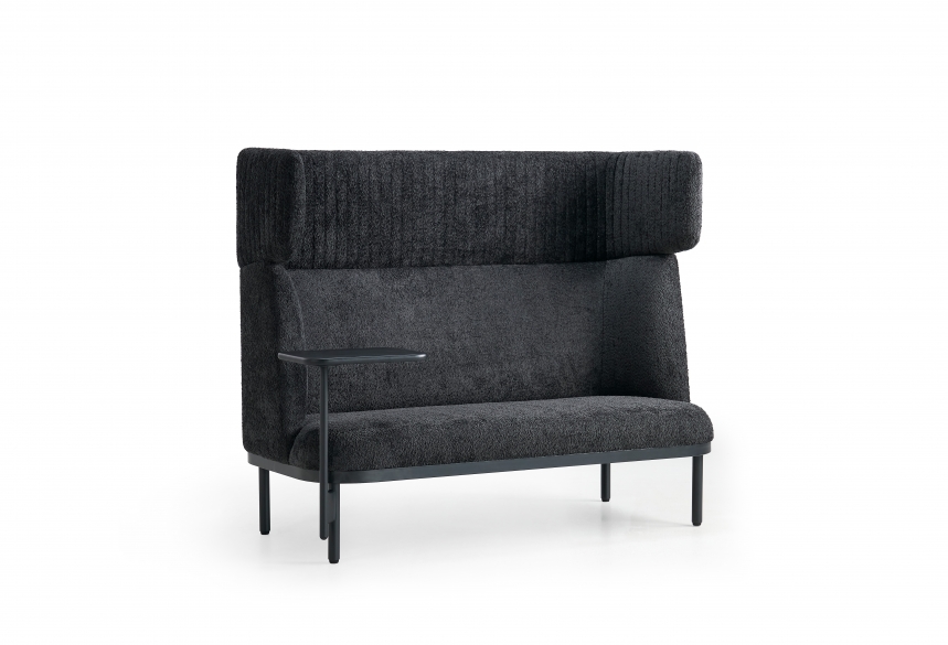Akoestische loungebank 2-zits Wales | Zwart