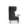 Akoestische loungebank 2-zits Wales | Zwart