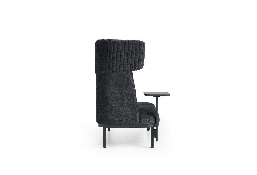 Akoestische loungebank 2-zits Wales | Zwart