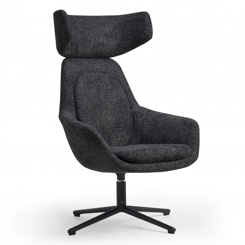 Oorfauteuil Wales | Zwart