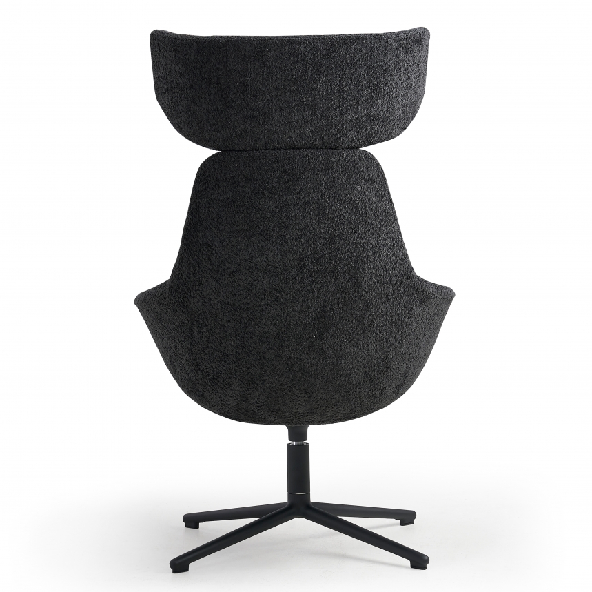 Oorfauteuil Wales | Zwart