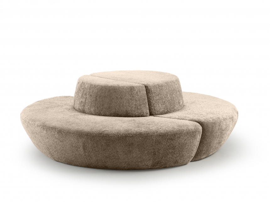 312B2 Modulaire Loungebank Hol Wales | Beige