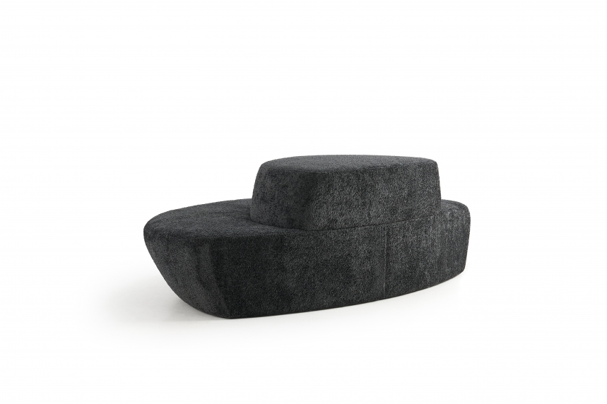 Modulaire Loungebank Bol Wales | Zwart