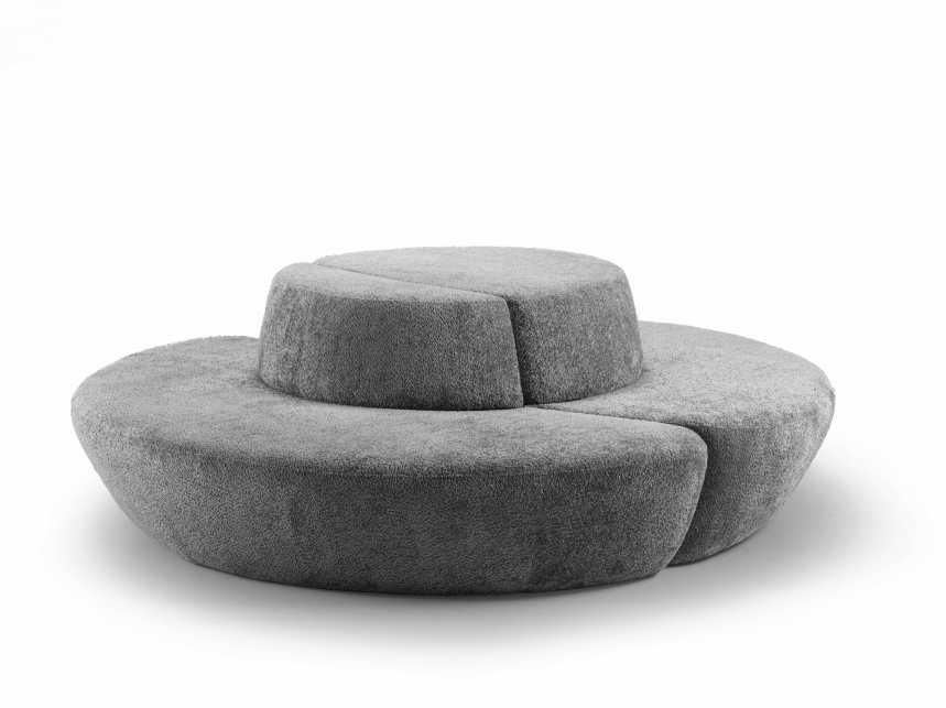 Modulaire Loungebank Bol Wales | Grijs