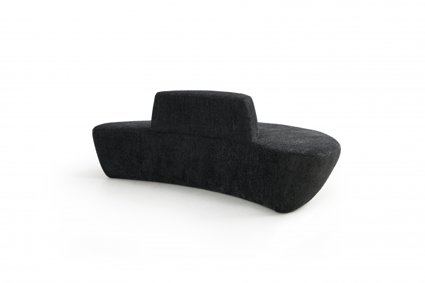 Modulaire Loungebank Hol Wales | Zwart