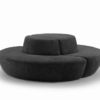 Modulaire Loungebank Hol Wales | Zwart