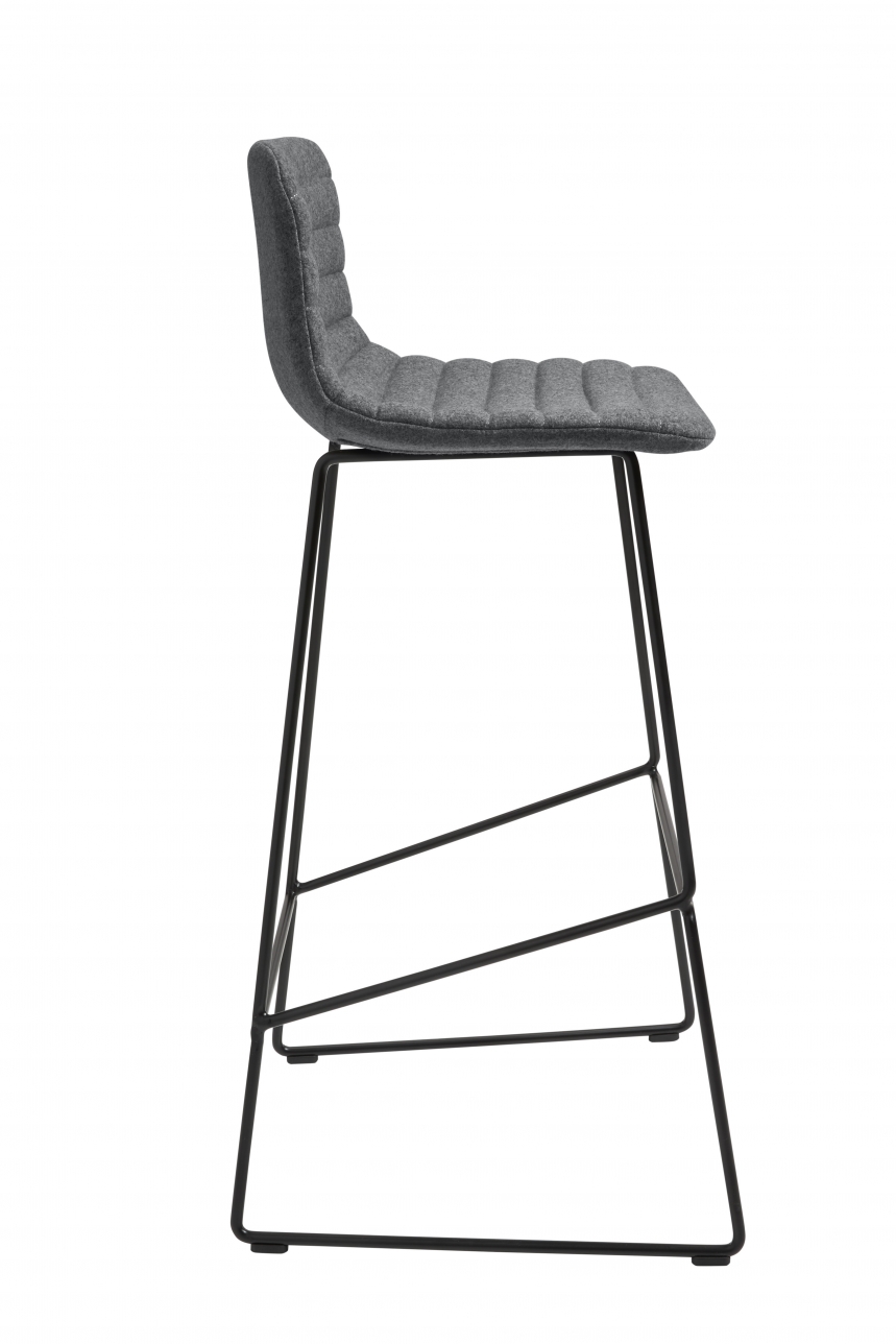 Design Barkruk Wolvilt | Antraciet