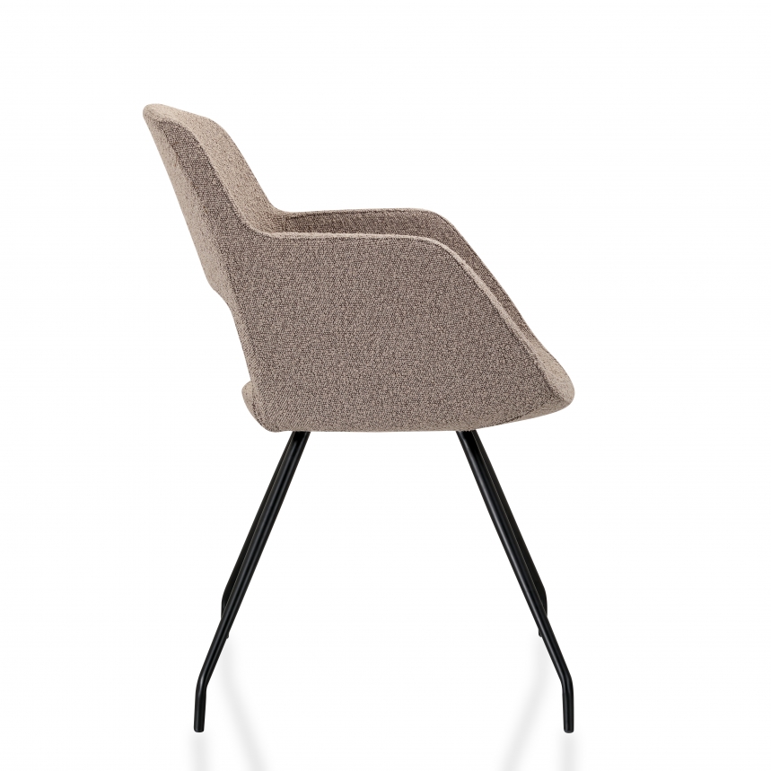 614B1 Vergaderstoel Bouclé | Bruin