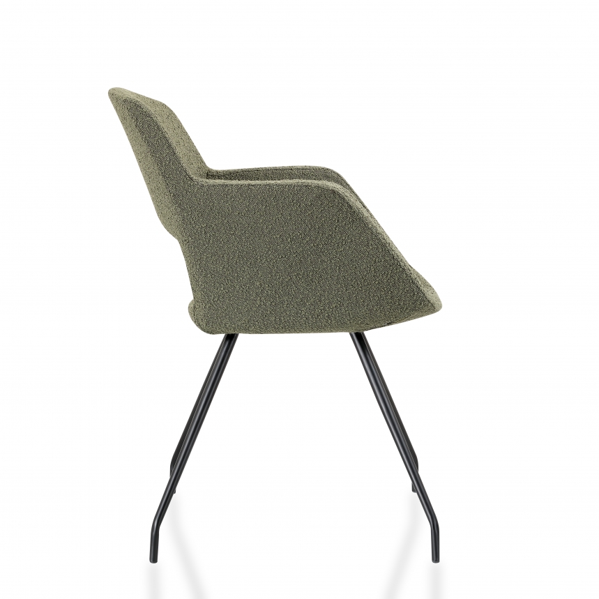 Vergaderstoel Bouclé | Groen