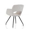 Vergaderstoel Bouclé | Creme wit