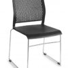 804Z Kantinestoel Design | Zwart
