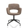Vergaderstoel Swivel Bouclé | Bruin