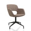 Vergaderstoel Swivel Bouclé | Bruin