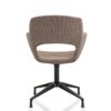 Vergaderstoel Swivel Bouclé | Bruin