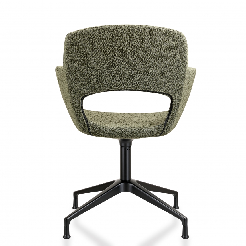 gr4 Vergaderstoel Swivel Bouclé | Groen