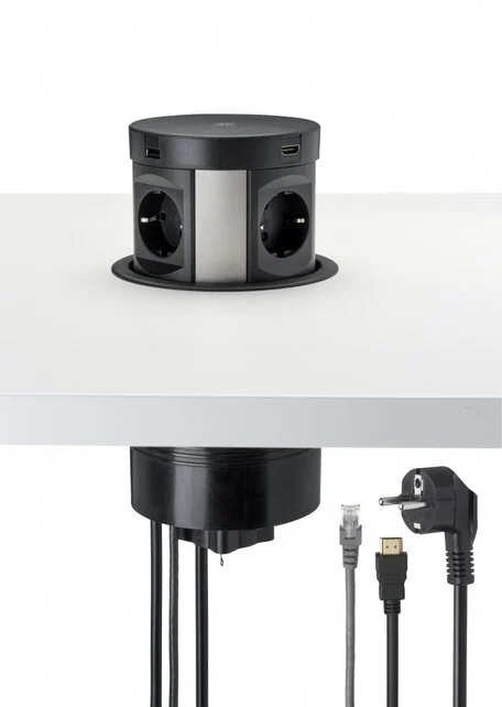 Pop up inbouwunit 120mm voor elektra