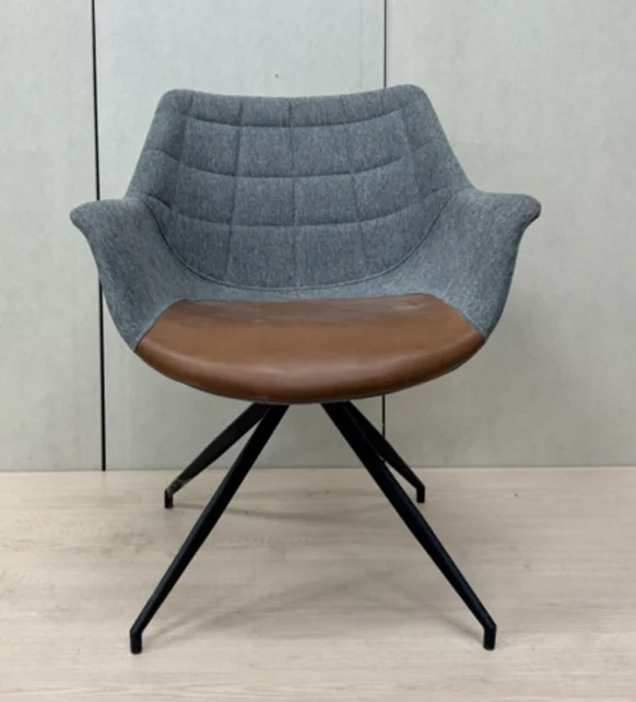 dual-texture-chair-grijs-bruin-zuiver-doulton Zuiver Doulton